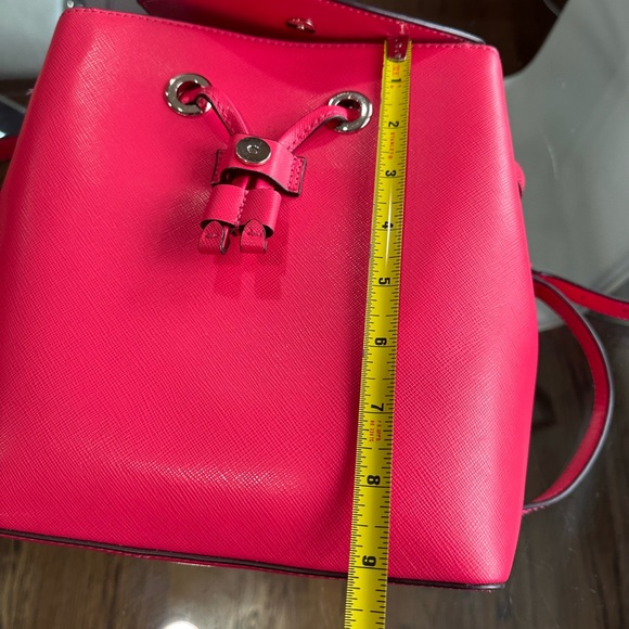 NWOT KATE SPADE Lizzie Medium Flap Saffiano Leather Backpack in Bikini Pink - Picture 8 of 10
